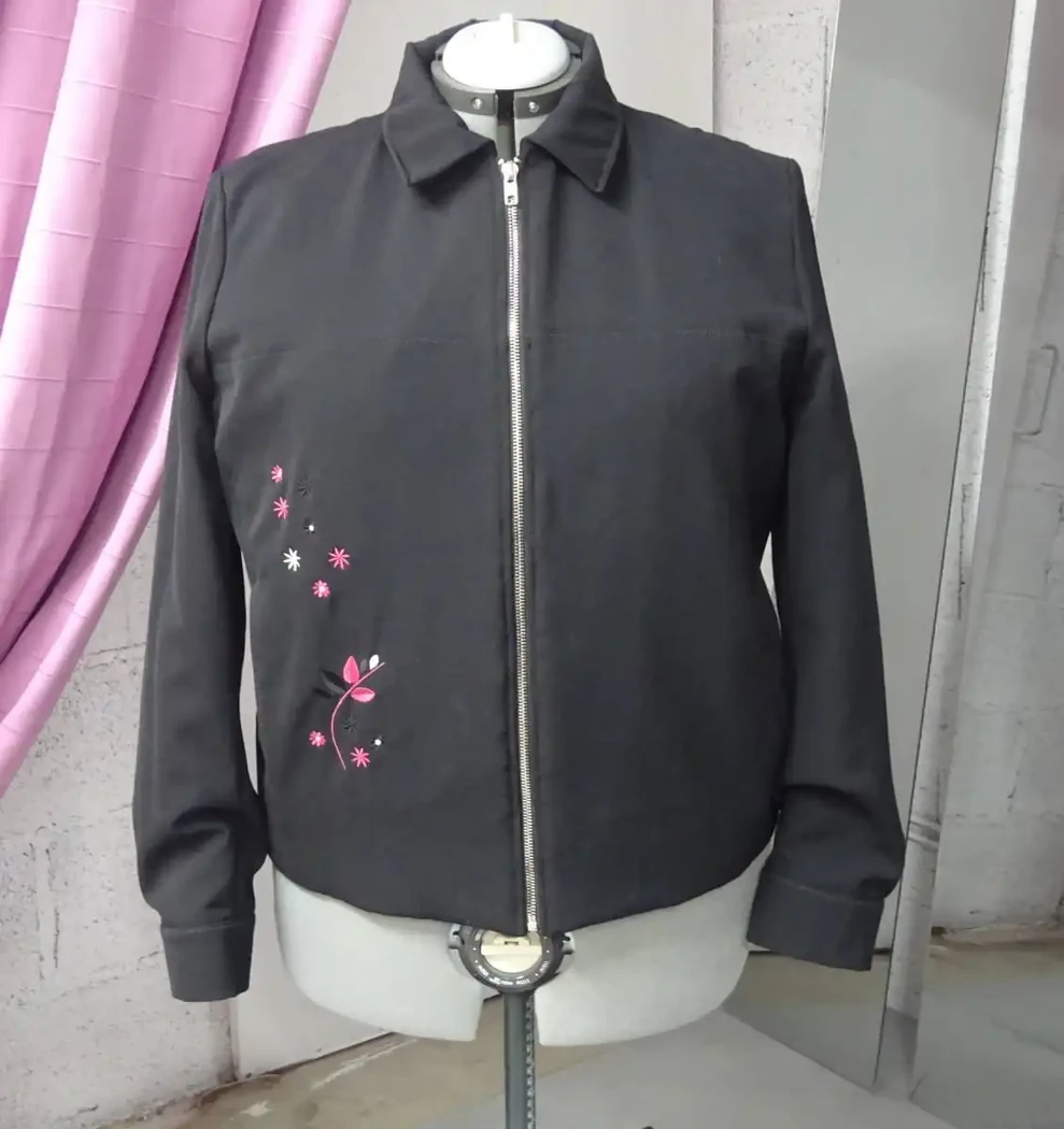 Blouson avec fermeture